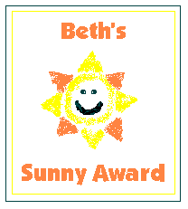 Beth's Sunny Award!